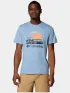 Columbia Path Lake Graphic Tee II Férfi Póló 431-Ripple Blue