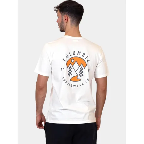 Columbia Rapid Ridge Back Graphic Tee II Férfi Póló 117-White
