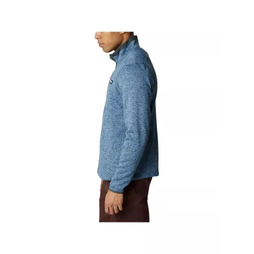 Columbia Sweater Weather Half Zip Férfi Polár, Softshell, Középréteg 449-Bluestone