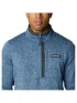 Columbia Sweater Weather Half Zip Férfi Polár, Softshell, Középréteg 449-Bluestone