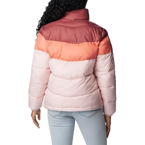 Columbia Puffect Color Blocked Jacket Női Utcai Kabát 626-Dusty Pink