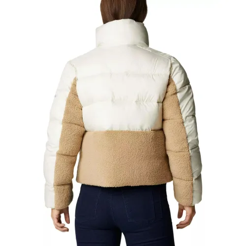 Columbia Leadbetter Point Sherpa Hybrid Női Utcai Kabát 191-Chalk