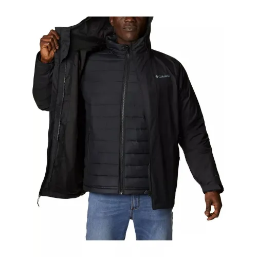 Columbia Wallowa Park Interchange Jacket Férfi Utcai Kabát 010-Black