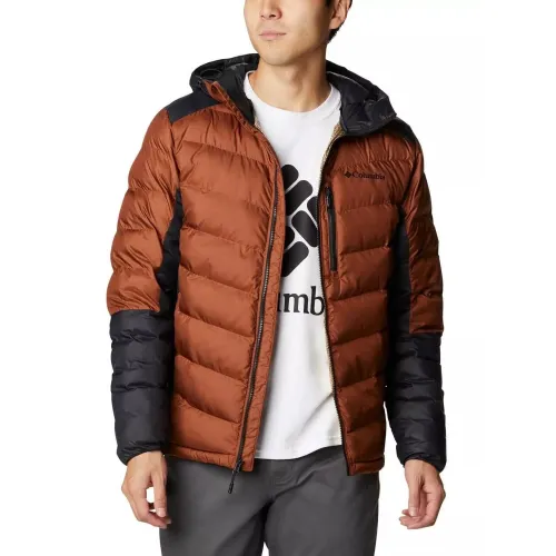 Columbia Labyrinth Loop Hooded Jacket Férfi Utcai Kabát 242-Dark Amber