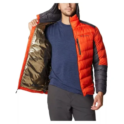 Columbia Labyrinth Loop Hooded Jacket Férfi Utcai Kabát 813-Red Quartz