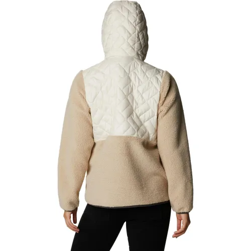 Columbia Sweet View Fleece Hooded Pullover Női Polár, Softshell, Középréteg 191-Chalk