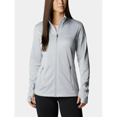 Columbia W Park View Grid Fleece Full Zip Női Polár, Softshell, Középréteg 031-Cirrus Grey