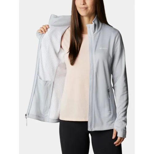 Columbia W Park View Grid Fleece Full Zip Női Polár, Softshell, Középréteg 031-Cirrus Grey