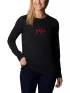 Columbia Hidden Haven LS Tee Női Hosszú ujjú póló 010-Black
