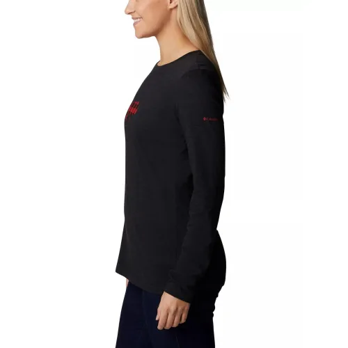 Columbia Hidden Haven LS Tee Női Hosszú ujjú póló 010-Black