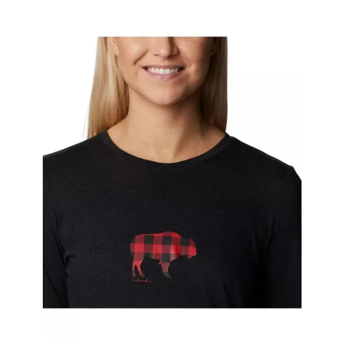 Columbia Hidden Haven LS Tee Női Hosszú ujjú póló 010-Black