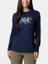 Columbia Hidden Haven Long Sleeve Tee Női Hosszú ujjú póló 463-Collegiate Navy