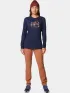 Columbia Hidden Haven Long Sleeve Tee Női Hosszú ujjú póló 465-Collegiate Navy
