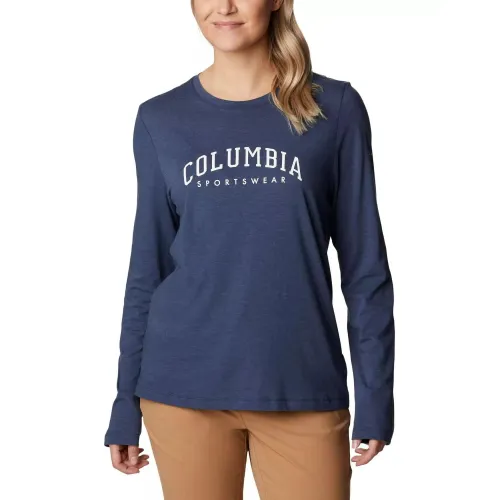 Columbia Columbia Trek Relaxed LS Tee Női Hosszú ujjú póló 466-Nocturnal