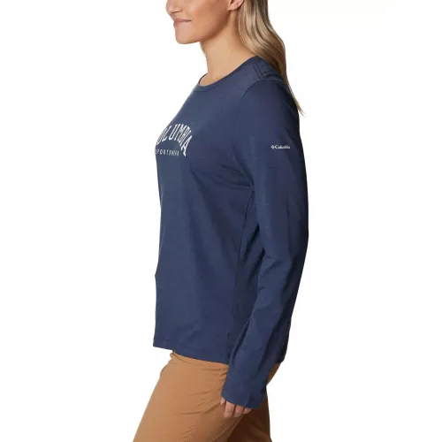 Columbia Columbia Trek Relaxed LS Tee Női Hosszú ujjú póló 466-Nocturnal