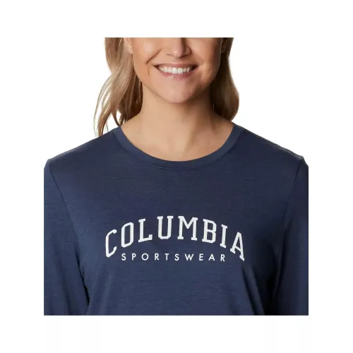 Columbia Columbia Trek Relaxed LS Tee Női Hosszú ujjú póló 466-Nocturnal