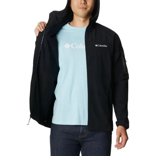 Columbia Tall Heights Hooded Softshell Férfi Polár, Softshell, Középréteg 011-Black