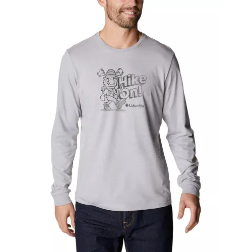 Columbia Apres Lifestyle Graphic Long Sleeve Columbia Apres Lifestyle Graphic Long Sleeve Férfi Hosszú ujjú póló 039-Columbia Grey