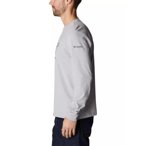 Columbia Apres Lifestyle Graphic Long Sleeve Columbia Apres Lifestyle Graphic Long Sleeve Férfi Hosszú ujjú póló 039-Columbia Grey