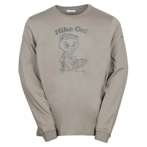 Columbia Apres Lifestyle Graphic Long Sleeve Columbia Apres Lifestyle Graphic Long Sleeve Férfi Hosszú ujjú póló 399-Stone Green