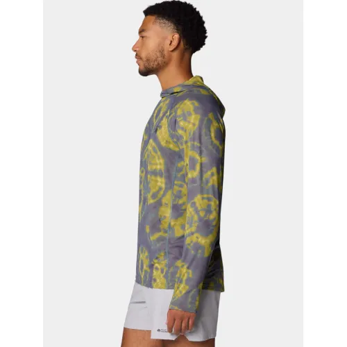 Mountain Hardwear Crater Lake Hoody Mountain Hardwear Crater Lake Hoody Férfi Hosszú ujjú póló 445-Adriatic Blue Spore Dye Print