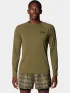Mountain Hardwear Crater Lake Long Sleeve Férfi Hosszú ujjú póló 353-Combat Green