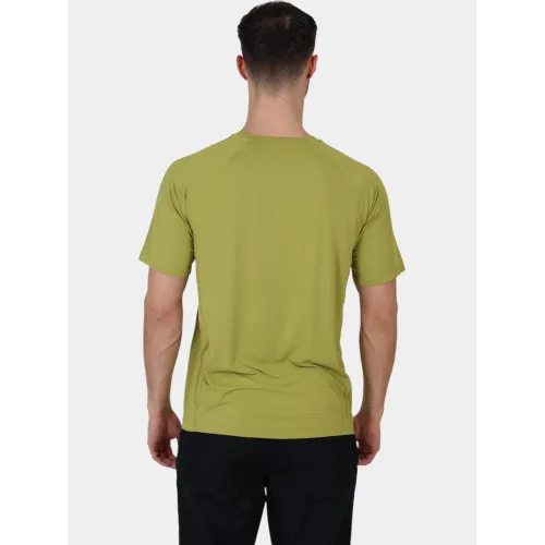 Mountain Hardwear Crater Lake Short Sleeve Férfi Sport felső 356-Moon Moss Forager XL Print