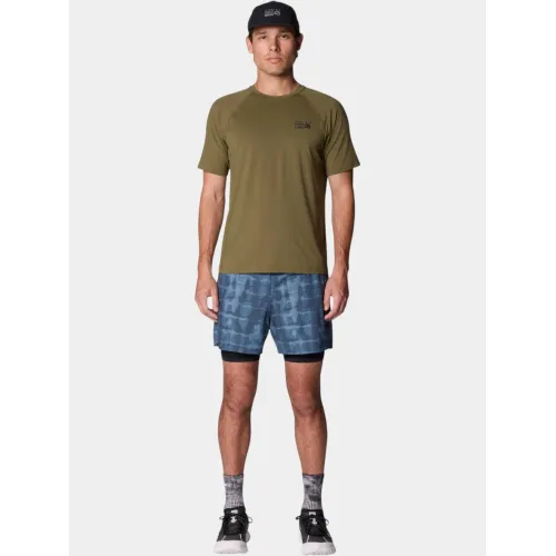 Mountain Hardwear Crater Lake Short Sleeve Férfi Póló 353-Combat Green