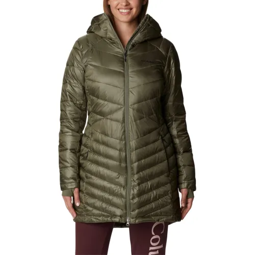 Columbia Joy Peak Mid Jacket Női Utcai Kabát 397-Stone Green