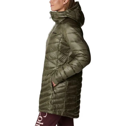 Columbia Joy Peak Mid Jacket Női Utcai Kabát 397-Stone Green