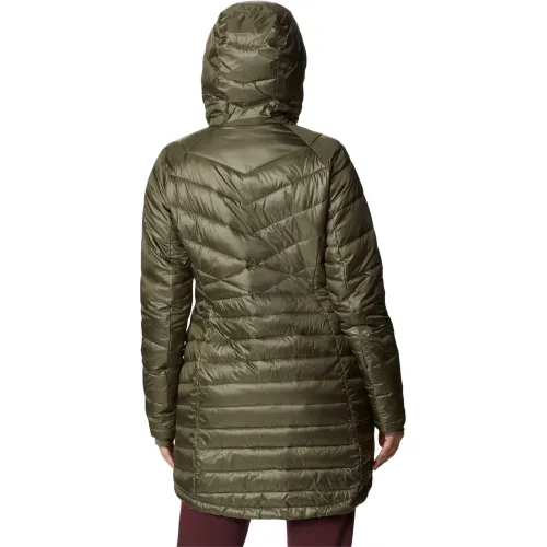 Columbia Joy Peak Mid Jacket Női Utcai Kabát 397-Stone Green