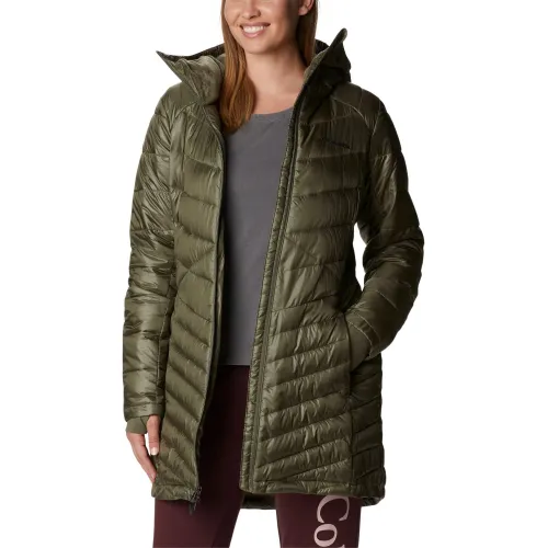Columbia Joy Peak Mid Jacket Női Utcai Kabát 397-Stone Green