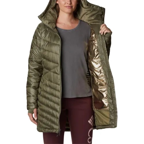 Columbia Joy Peak Mid Jacket Női Utcai Kabát 397-Stone Green