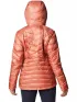 Columbia Joy Peak Hooded Jacket Női Utcai Kabát 639-Dark Coral