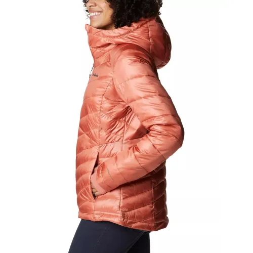 Columbia Joy Peak Hooded Jacket Női Utcai Kabát 639-Dark Coral