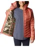 Columbia Joy Peak Hooded Jacket Női Utcai Kabát 639-Dark Coral