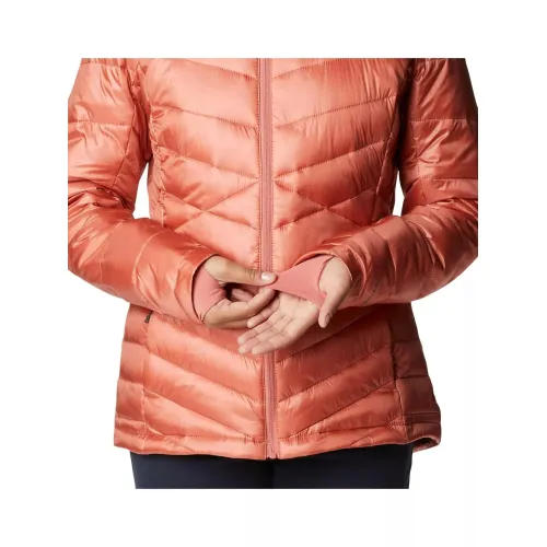 Columbia Joy Peak Hooded Jacket Női Utcai Kabát 639-Dark Coral