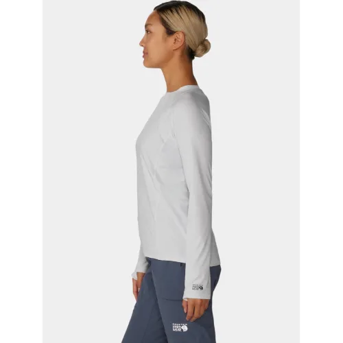 Mountain Hardwear Crater Lake Long Sleeve Női Fitness felső 102-Fogbank