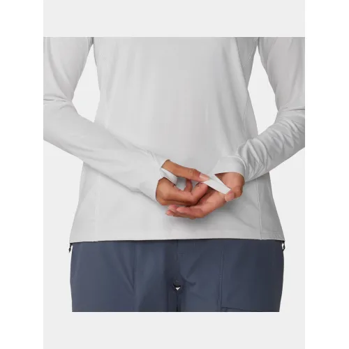 Mountain Hardwear Crater Lake Long Sleeve Női Fitness felső 102-Fogbank