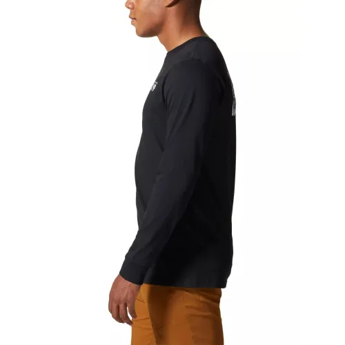 Mountain Hardwear MHW Back Logo Long Sleeve Férfi Hosszú ujjú póló 010-Black