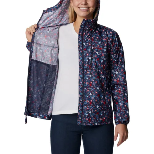 Columbia Flash Challenger Novelty Windbreaker Női Utcai Kabát 469-Nocturnal