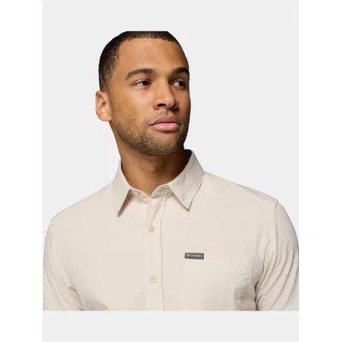 Columbia Rapid Rivers Novelty Short Sleeve Férfi Ing 278-Dark Stone