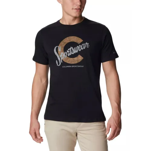 Columbia Csc Seasonal Logo Tee Férfi Póló 012-Black