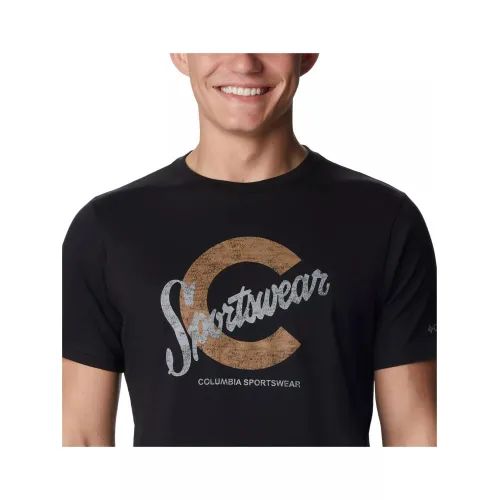 Columbia Csc Seasonal Logo Tee Férfi Póló 012-Black