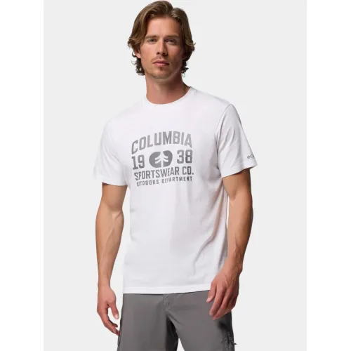 Columbia CSC Seasonal Logo Tee Férfi Póló 110-White