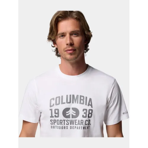 Columbia CSC Seasonal Logo Tee Férfi Póló 110-White