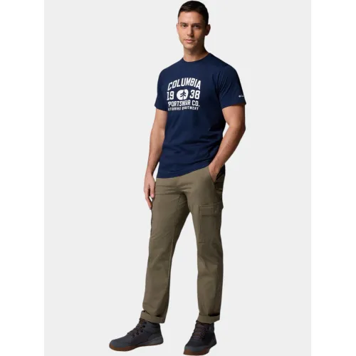 Columbia CSC Seasonal Logo Tee Férfi Póló 470-Collegiate Navy
