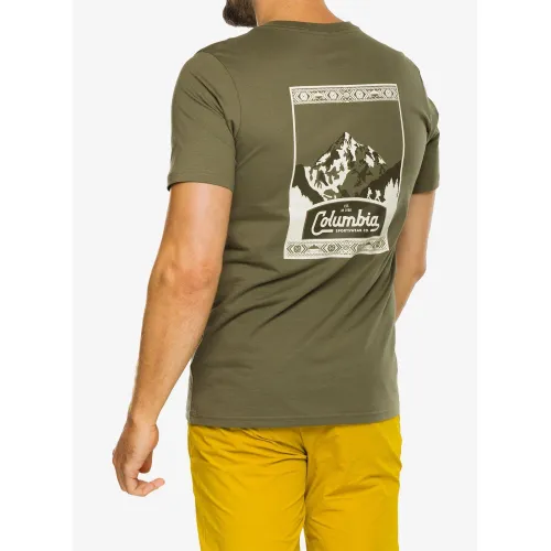 Columbia CSC Seasonal Logo Tee Férfi Póló 397-Stone Green