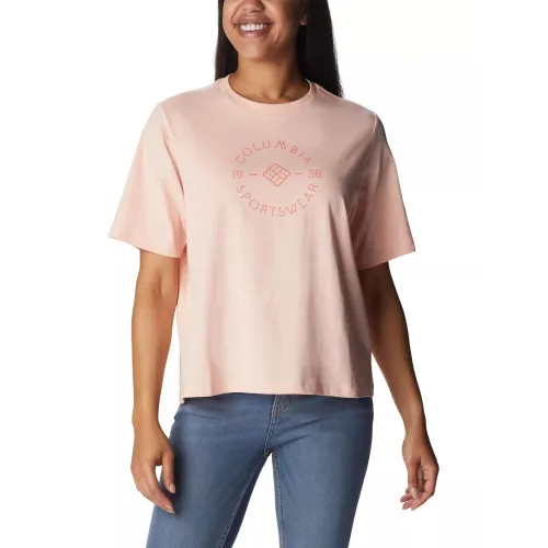 Columbia North Cascades Relaxed Tee Női Póló 890-Peach Blossom