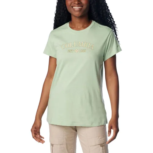 Columbia Columbia Trek Short Sleeve Graphic Tee Női Póló 349-Sage Leaf